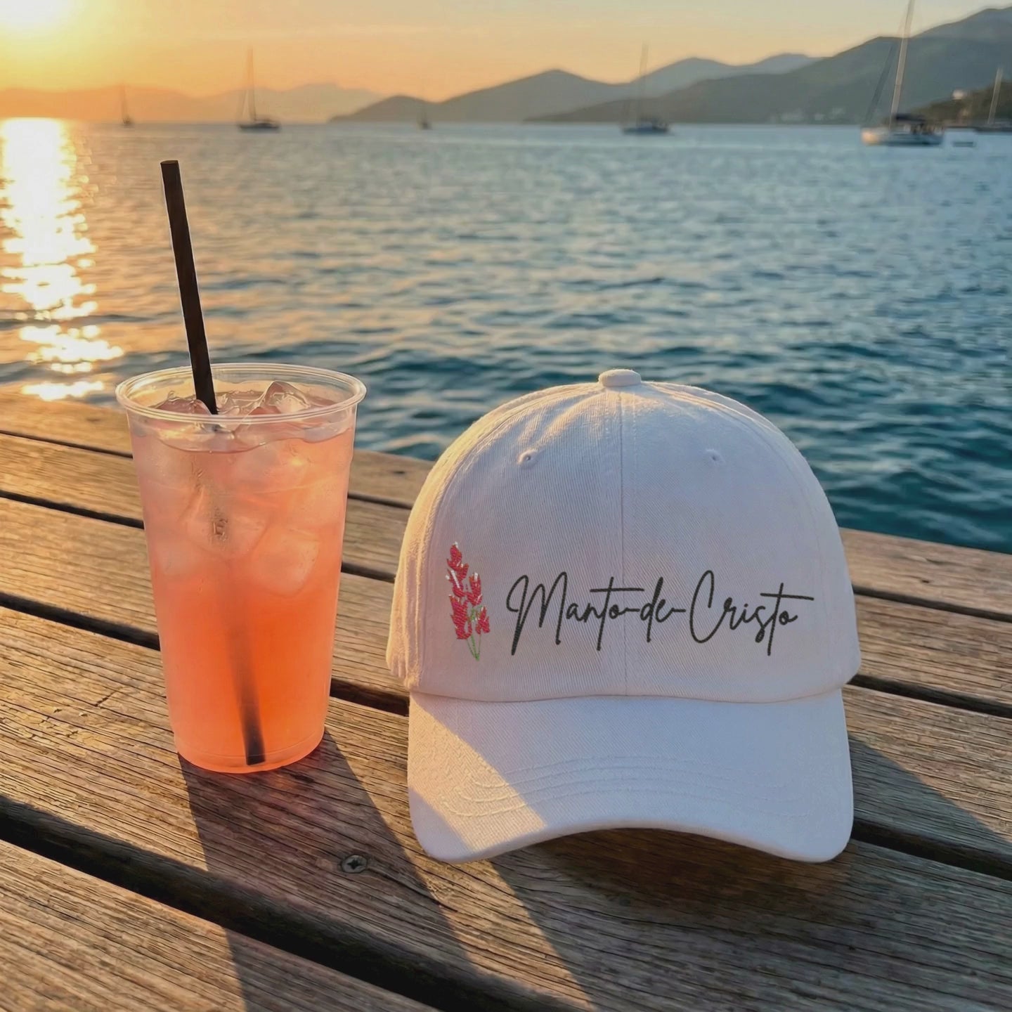 🌺 Manto de Cristo Botanical Cap – Tropical Plant Collection