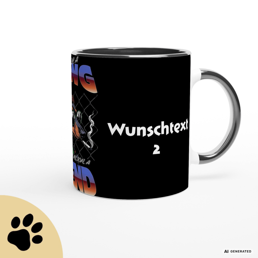 Rescue a Dawg - personalisierbare Kaffeetasse Geschenk für Hundeliebhaber Adopt dont Shop Thematik - Sunbeamstore