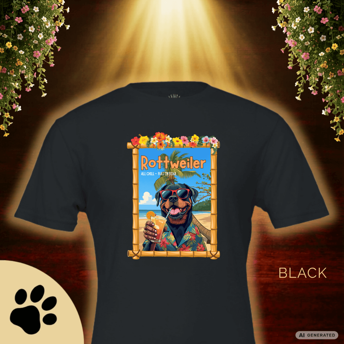 Rottweiler T-Shirt – Lustiges Hundeshirt im Urlaubsstil | Dog Lover Geschenk Premium Unisex Crewneck T-shirt | Bella + Canvas 3001 - Sunbeamstore