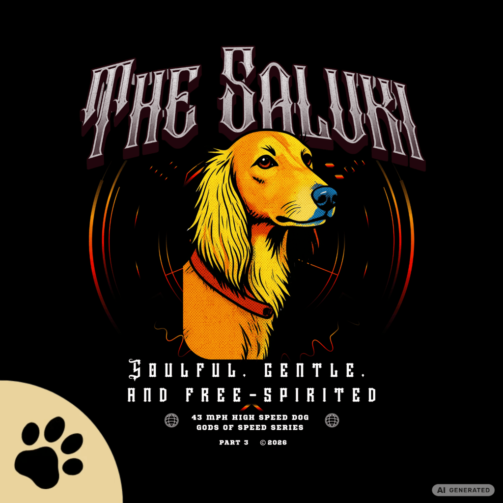 Saluki T-Shirt – The Saluki, Gods of Speed Serie Part 3, Windhund Shirt, Geschenk für Saluki Liebhaber, Soulful Gentle Free-Spirited Premium Unisex Crewneck T-shirt | Bella + Canvas 3001 - Sunbeamstore