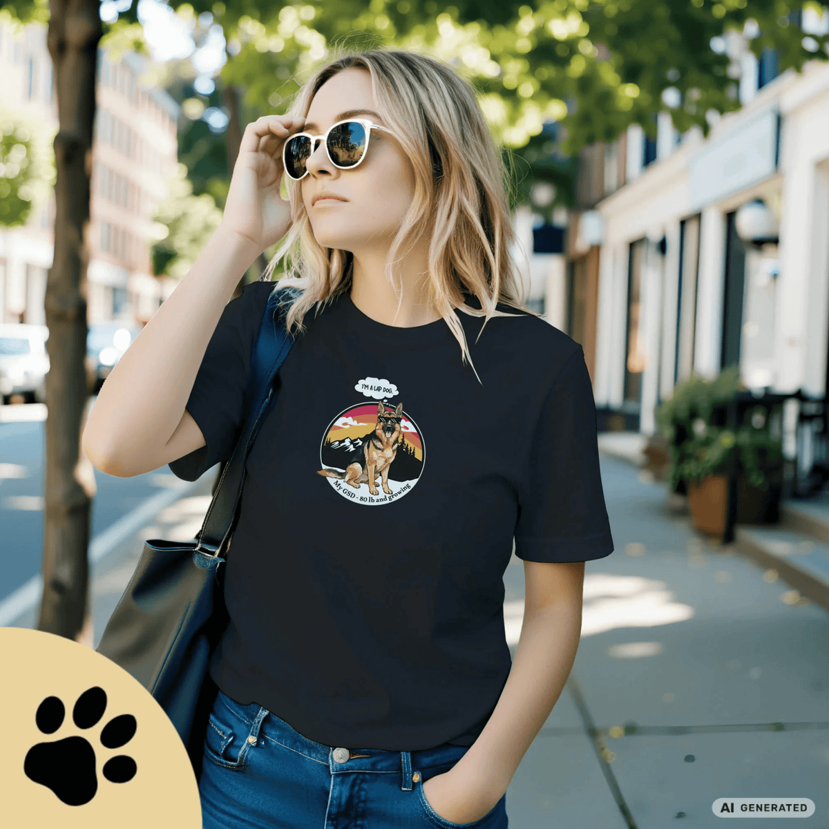 Schäferhund Shirt – Stylisches GSD T-Shirt für Hundeliebhaber Premium Unisex Crewneck T-shirt | Bella + Canvas 3001 - Sunbeamstore