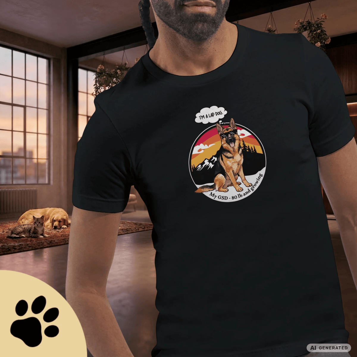 Schäferhund Shirt – Stylisches GSD T-Shirt für Hundeliebhaber Premium Unisex Crewneck T-shirt | Bella + Canvas 3001 - Sunbeamstore