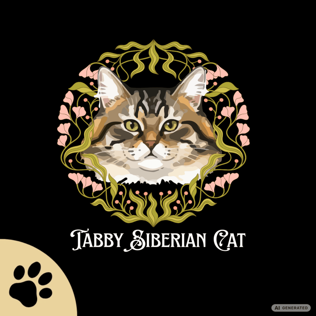 Siberian Tabby Katzen T-Shirt Damen | Cat Lover Shirt | Geschenk für Katzenliebhaber | Siberian Cat Shirt - Sunbeamstore