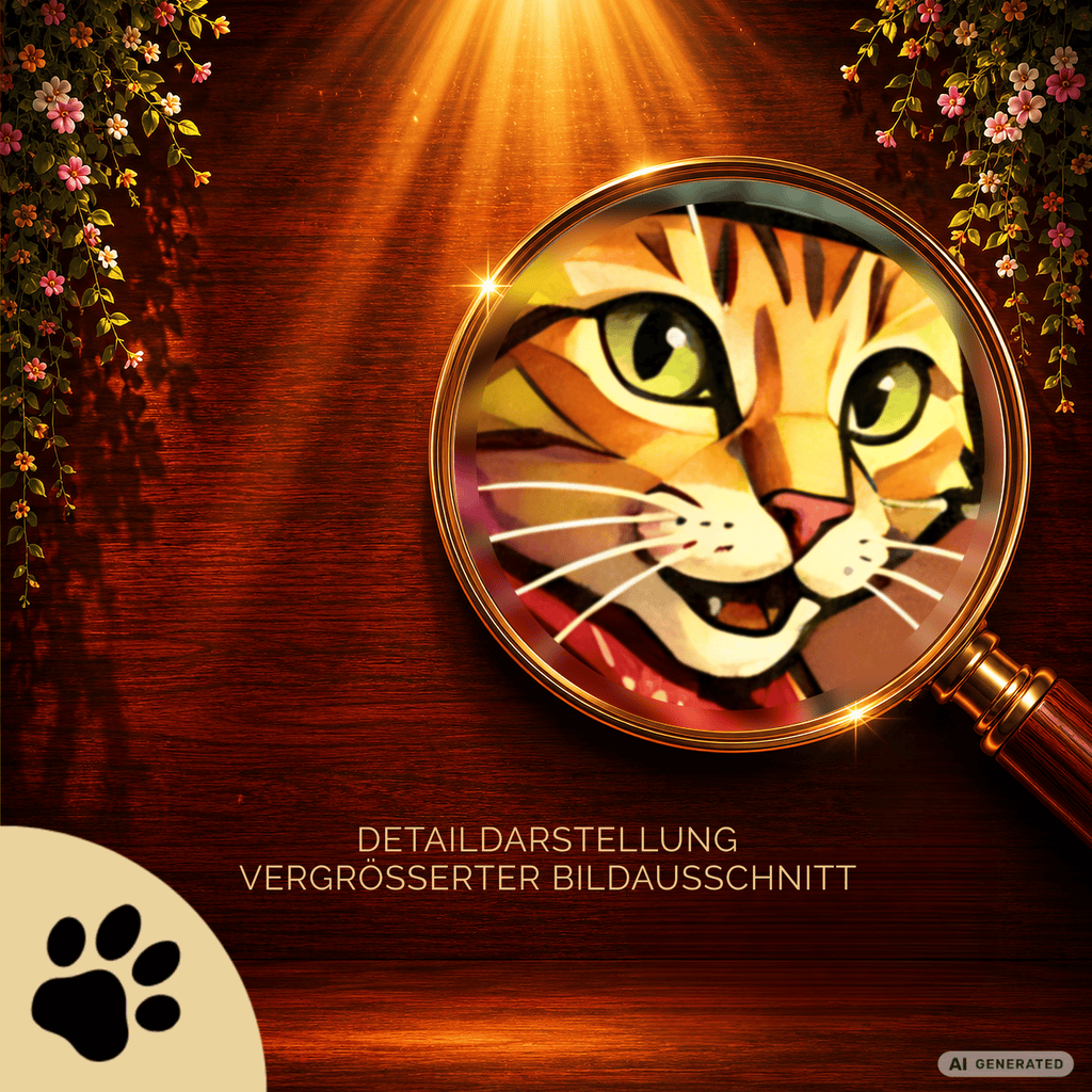 Spray Cat – Moderne Graffiti Cat Art auf Leinwand I Canvas 70x100 cm / 28x40″ - Sunbeamstore