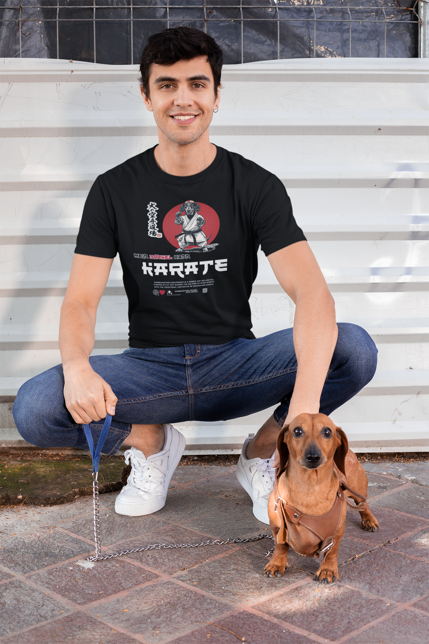 Mein Dackel kann Karate – Lustiges Dackel T-Shirt für Hundeliebhaber | Funny Dachshund Shirt