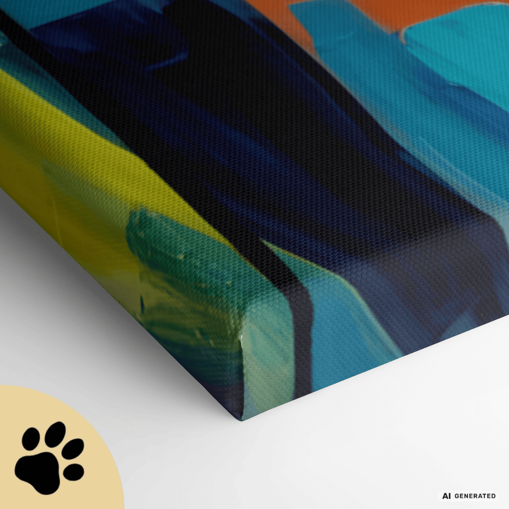 The Quiet Queens – Modernes Katzenbild auf Leinwand 70 x 100 cm | Elegante Wandkunst für Katzenliebhaber I Canvas 70x100 cm / 28x40″ - Sunbeamstore