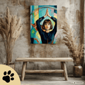 The Quiet Queens – Modernes Katzenbild auf Leinwand 70 x 100 cm | Elegante Wandkunst für Katzenliebhaber I Canvas 70x100 cm / 28x40″ - Sunbeamstore