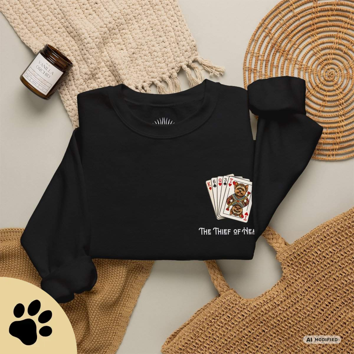 Thief of Hearts – Yorkshire Terrier Gildan 18000 Sweater - Sunbeamstore