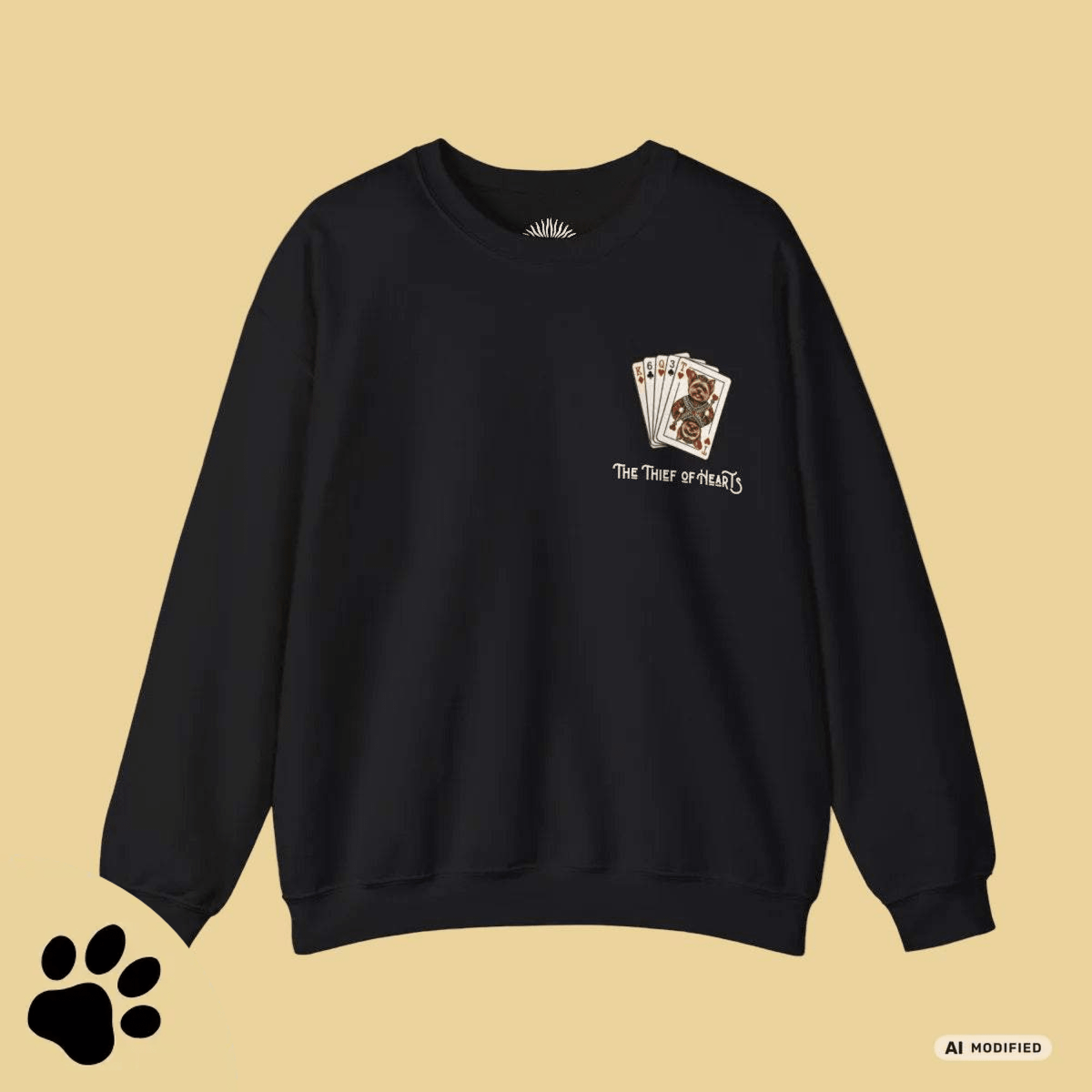 Thief of Hearts – Yorkshire Terrier Gildan 18000 Sweater - Sunbeamstore