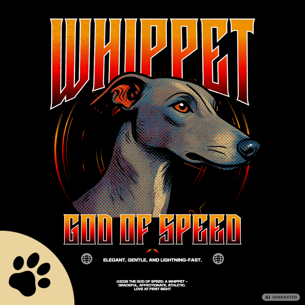 Whippet T-Shirt – Gods of Speed Series Part 1, Windhund Shirt, Whippet Geschenk, Elegantes Hundemotiv, Sighthound Shirt für Whippet Liebhaber Premium Unisex Crewneck T-shirt | Bella + Canvas 3001 - Sunbeamstore